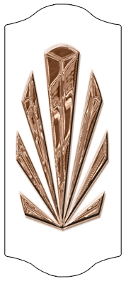 DARAY-C-602-BZ-WT Bronze Sunburst White